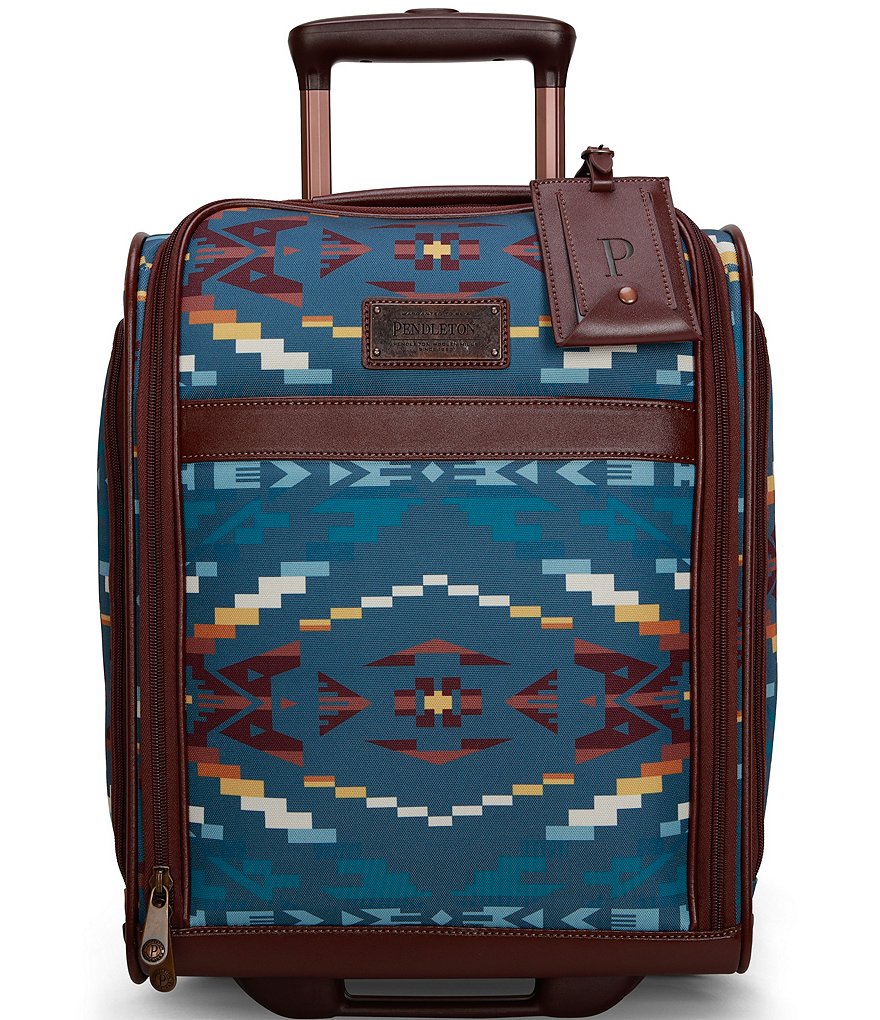 Pendleton Carico Lake Blue Collection 16 Underseat Carry On Spinner Suitcase Dillard s