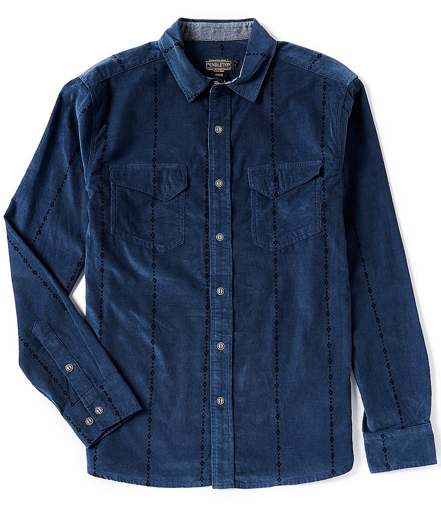 Pendleton Denver Corduroy Long Sleeve Woven Shirt | Dillard's