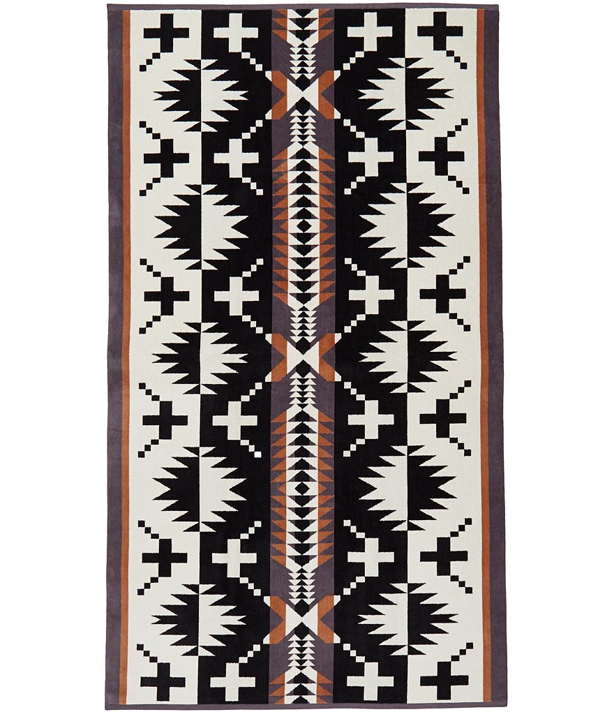 Pendleton Oversized Jacquard Spa Towel | Rock Point Ivory