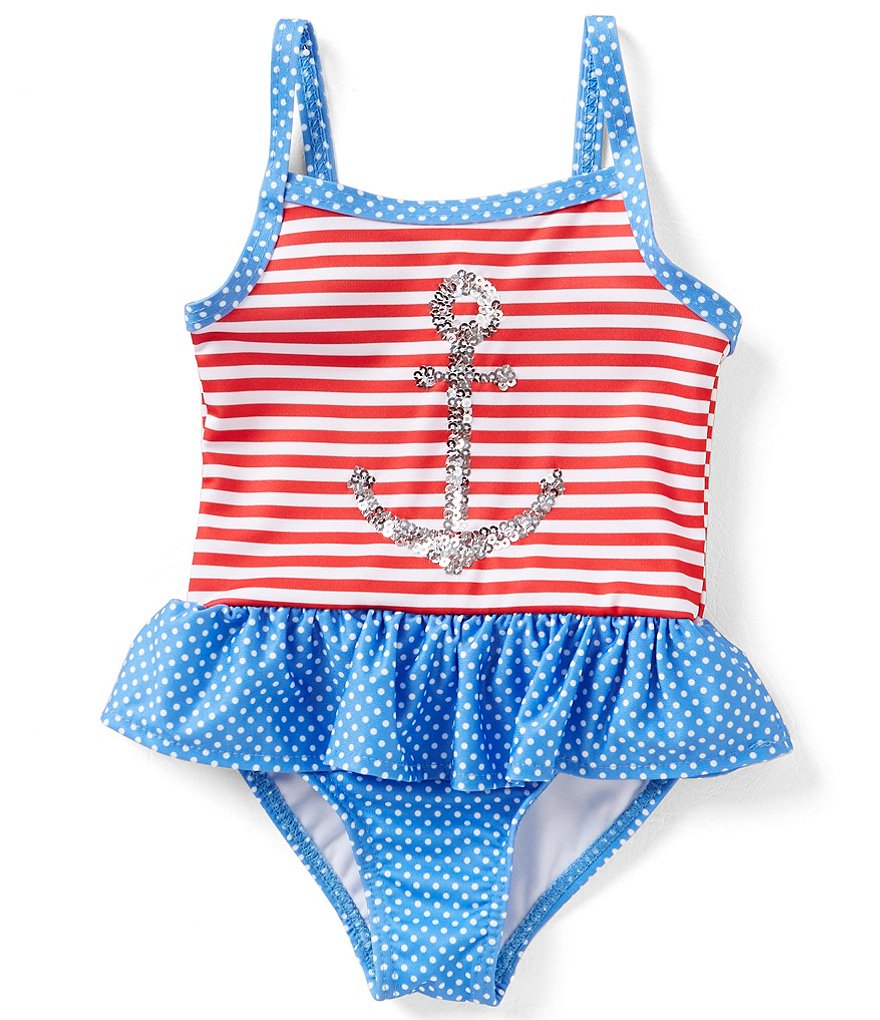 Penelope Mack Baby Girls 12-24 Months Anchors Away One-Piece Swimsuit ...