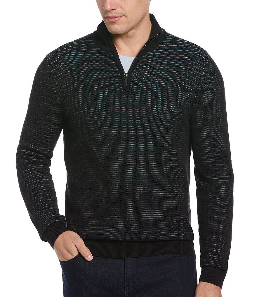 Perry ellis zip sweater best sale