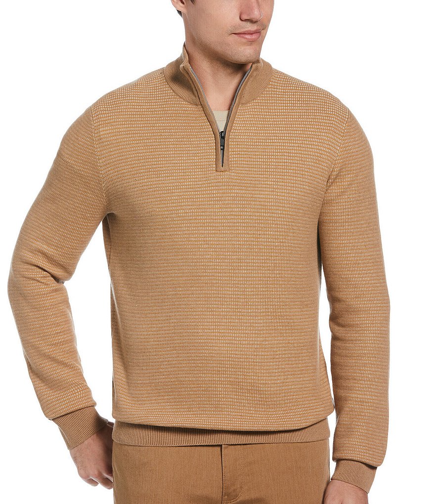 Perry ellis hotsell zip sweater