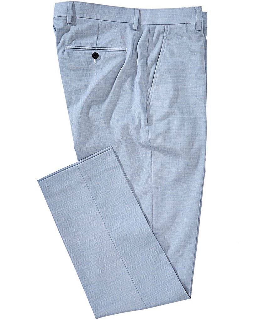 Perry Ellis Slim Fit Flat Front Tropical Pants | Dillard's