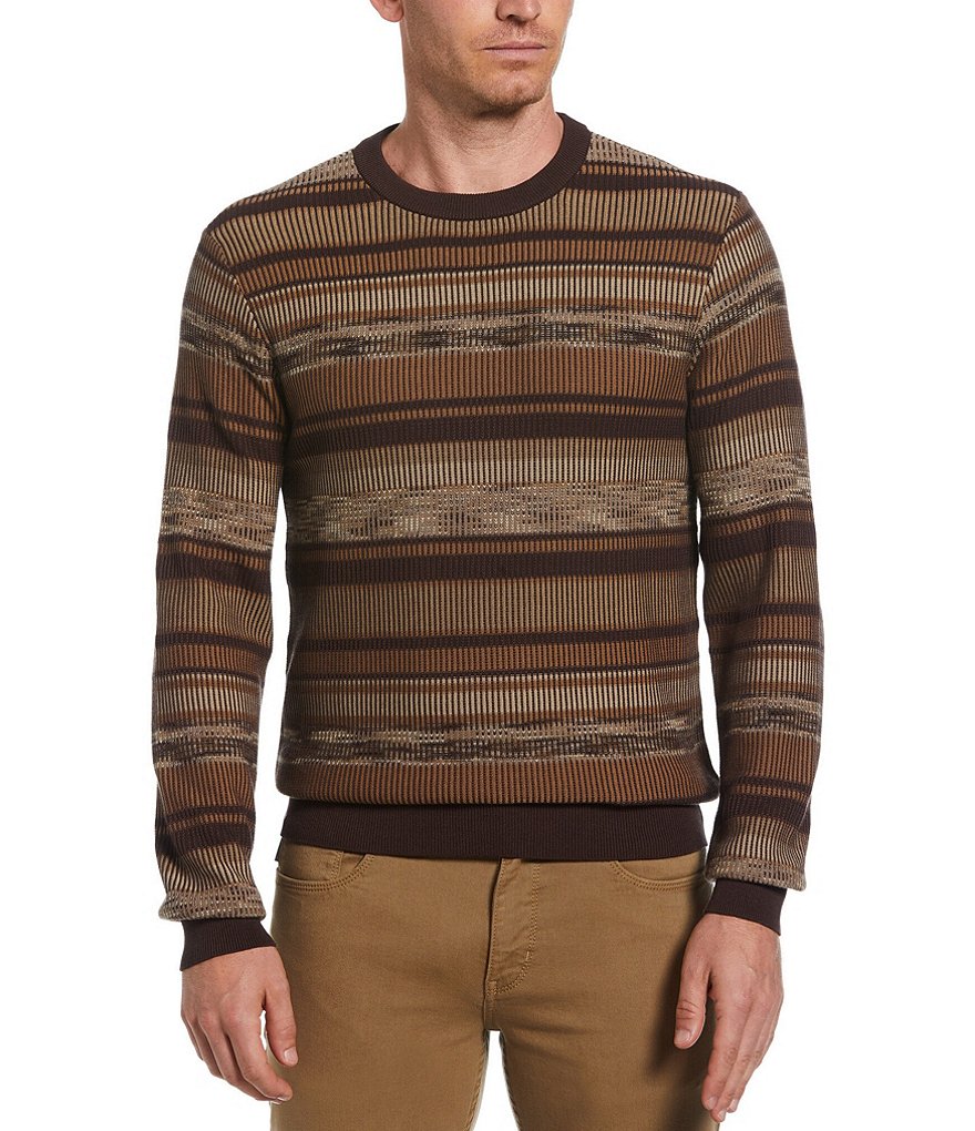 Perry Ellis Variegated Stripe Sweater | Dillard's