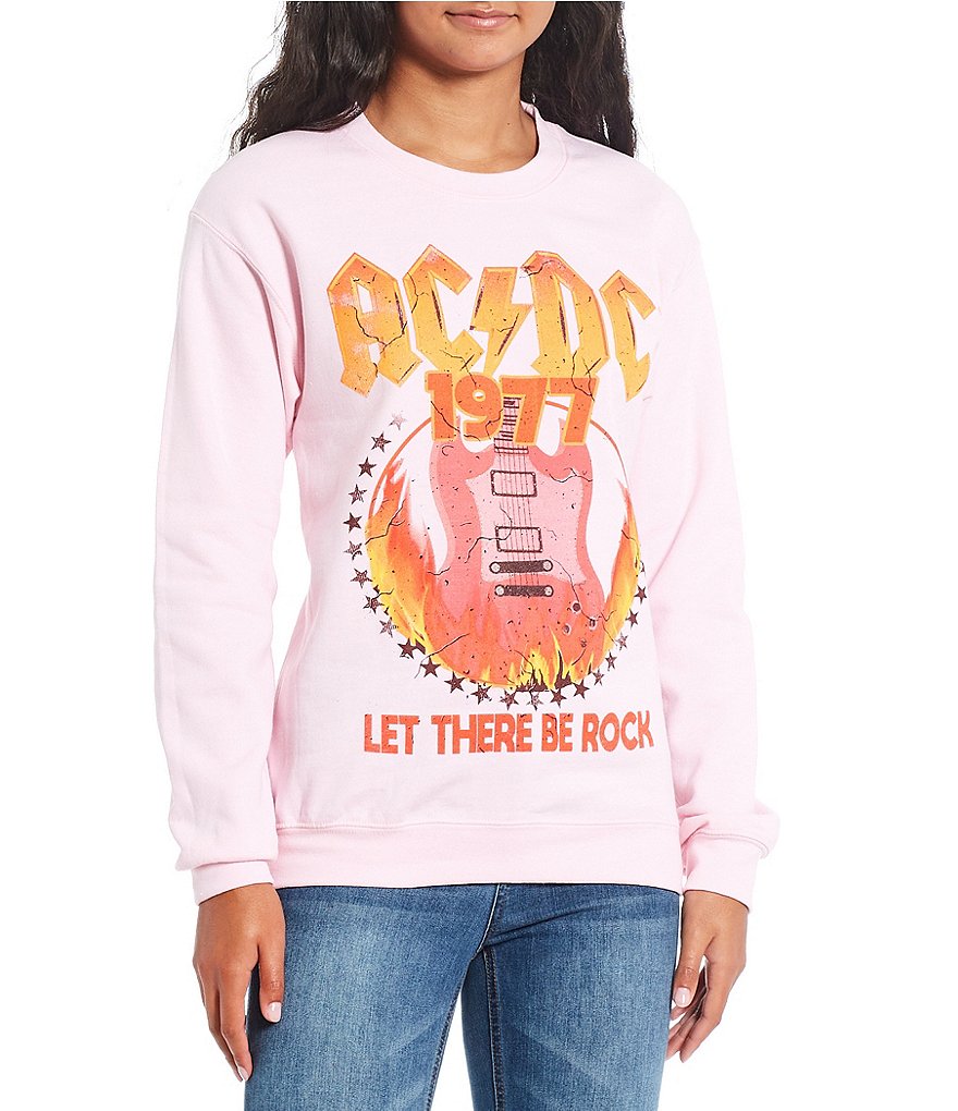 Philcos ACDC Rock 1981 Graphic Crew Neck Sweatshirt | Dillard's