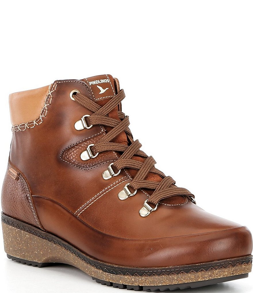 Pikolinos Granada Leather Lace Up Booties | Dillard's