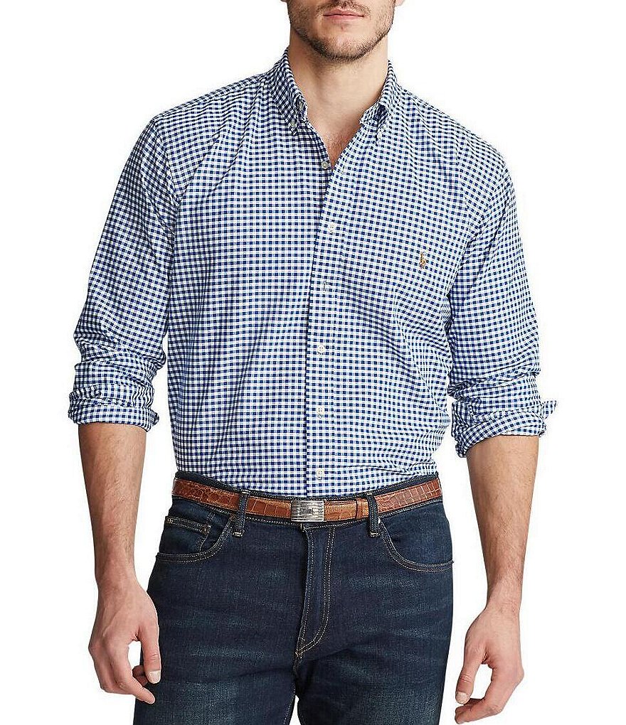 Polo Ralph Lauren Big & Tall Checked Oxford Shirt | Dillards
