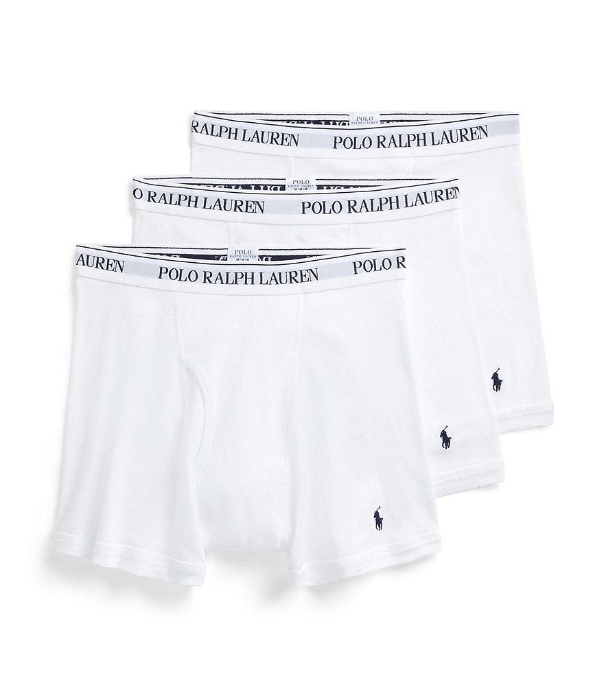 Polo Ralph Lauren Big & Tall Classic Fit Cotton Boxer Briefs 3-Pack |  Dillard's