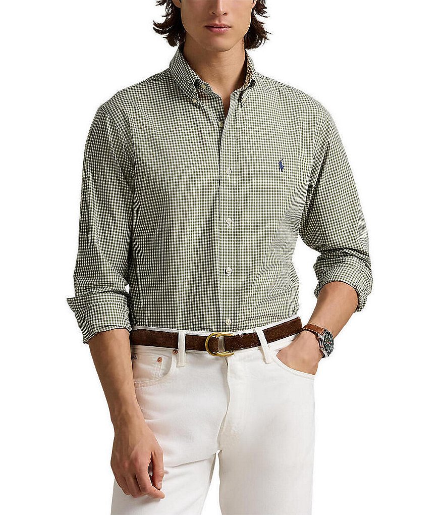 Polo Ralph Lauren Big & Tall Classic Fit Gingham Stretch Polo Ralph Lauren Big & Tall Classic Fit Gingham Stretch