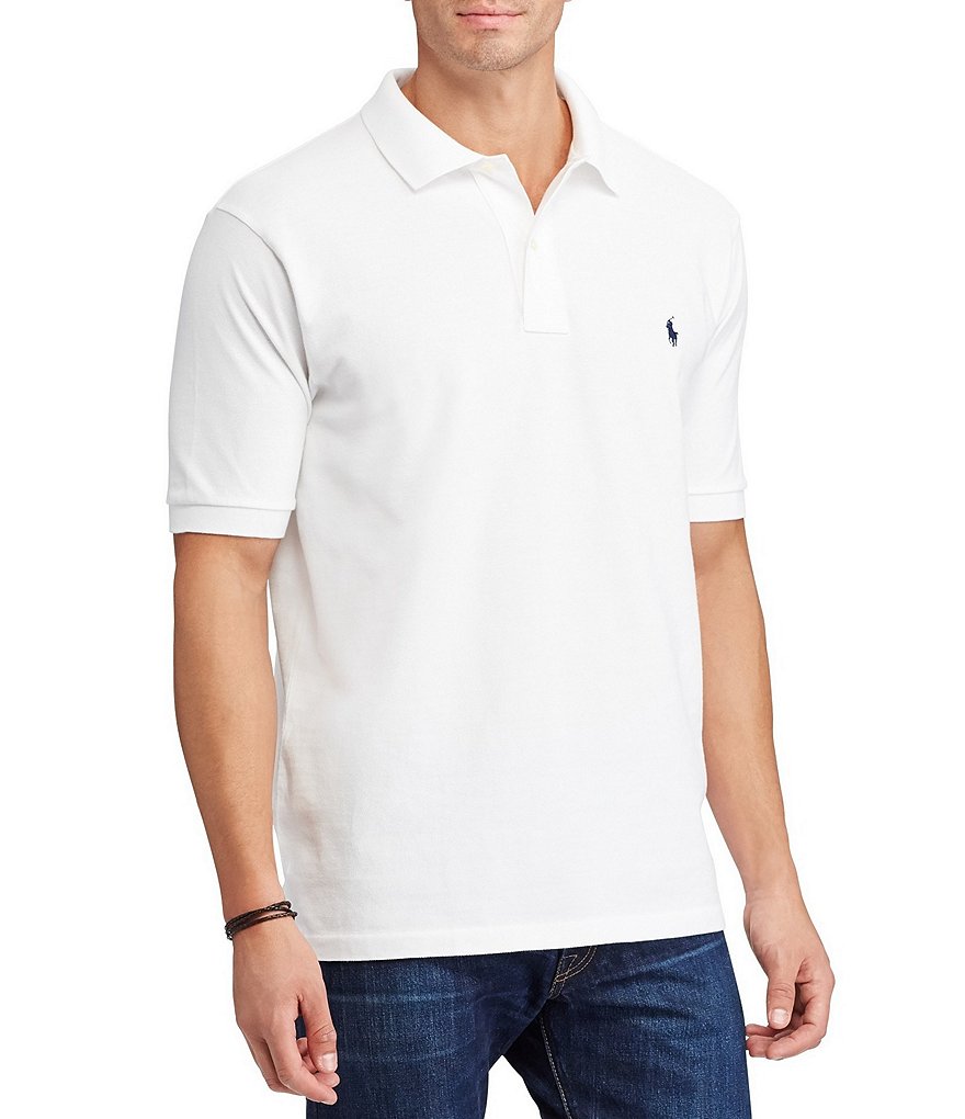 Polo Ralph Lauren Mesh Polo Sport Shirt White Multi 710835565001