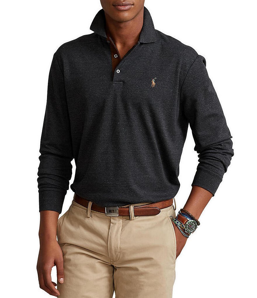 overflow success I'm hungry Polo Ralph Lauren Classic-Fit Soft Cotton Long-Sleeve Polo Shirt | Dillard's