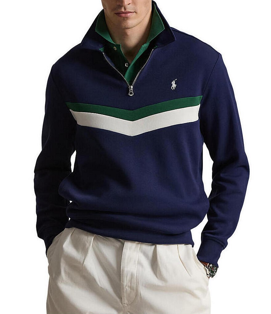 Polo Ralph Lauren Big & Tall Double-Knit Quarter-Zip Sweatshirt