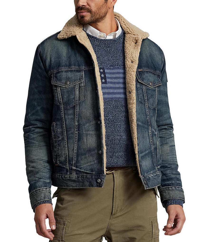 Vintage fleece lined denim jacket – Authentic Lifestyle