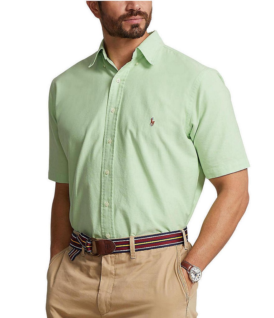 Polo Ralph Lauren Big & Tall Oxford Short Sleeve Woven Shirt | Dillard's