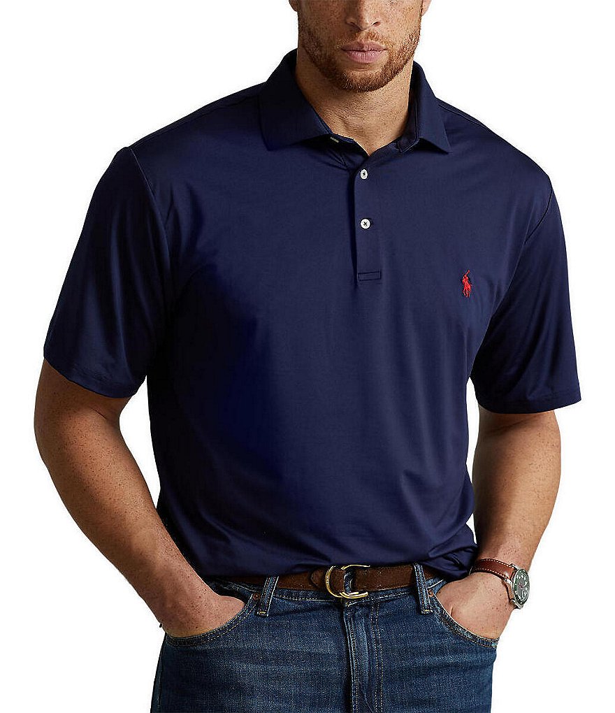 Polo Ralph Lauren Big & Tall Performance Stretch Short-Sleeve Polo Shirt |  Dillard's