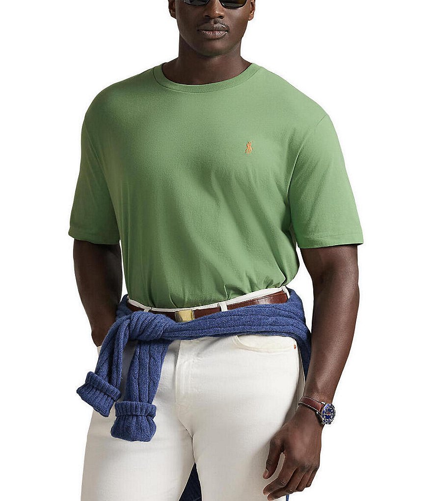 Polo Ralph Lauren Big & Tall Solid Short Sleeve T-Shirt | Dillard's