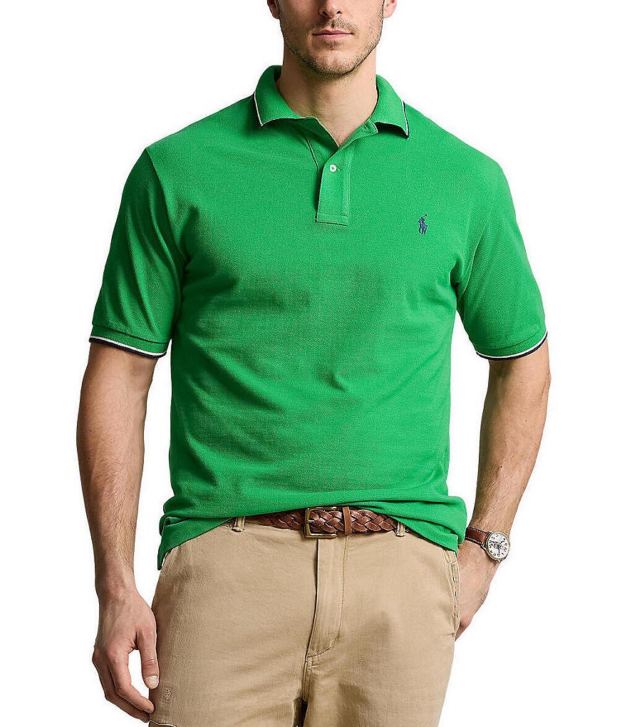 Polo Ralph Lauren Big Tall Tipped Mesh Short-Sleeve Polo Shirt - XLT