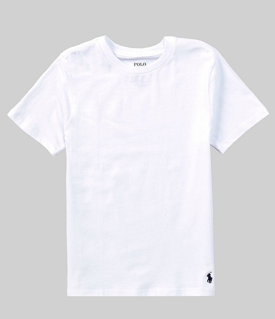 Polo Ralph Lauren Mens Crew-Neck T-Shirt (Large, Black (Red