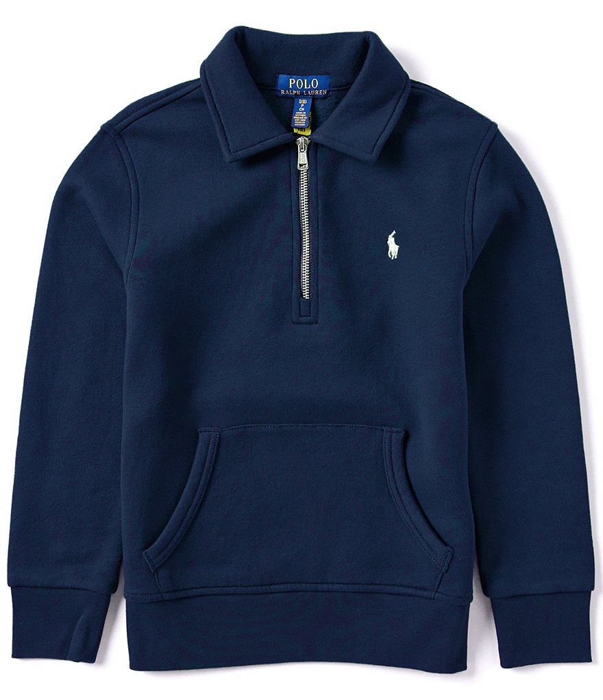 M Polo Ralph hot Lauren Fleece Pullover Jacket