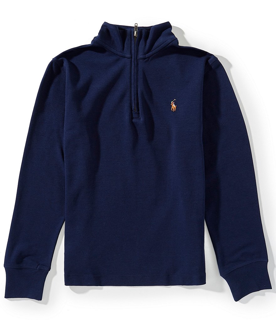 Polo Ralph Lauren Big Boys Long-Sleeve Quarter-Zip Interlock