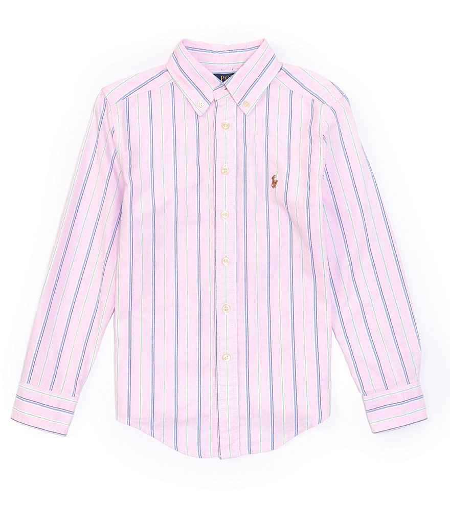 Polo Ralph Lauren Big Boys 8-20 Long Sleeve Striped Oxford Shirt