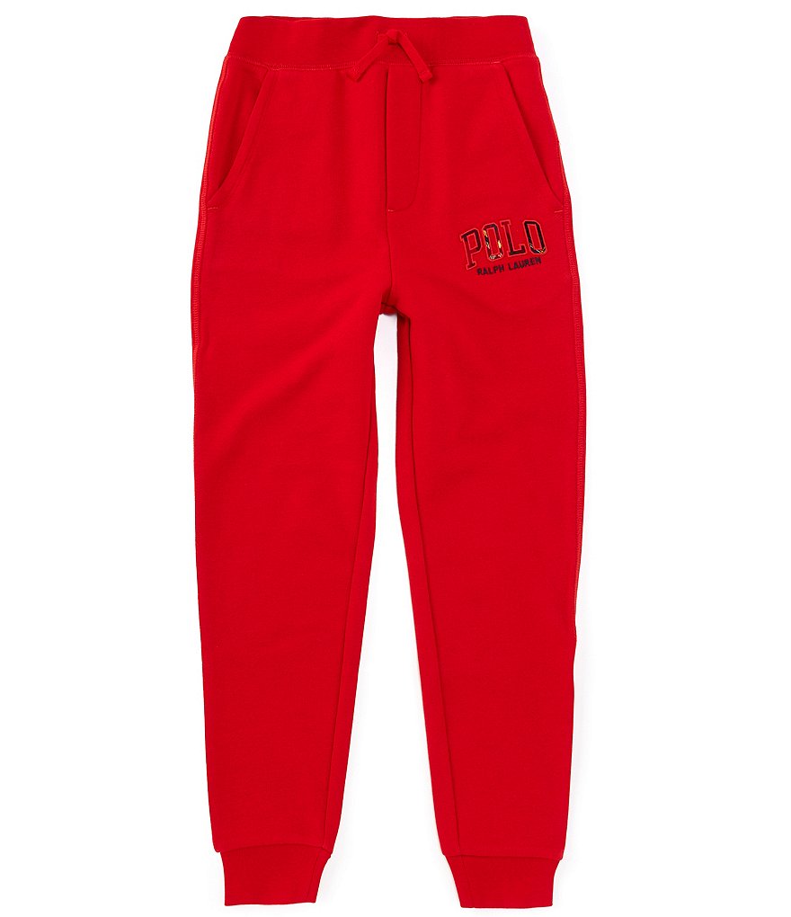Polo Ralph Lauren Big Boys 8 20 Plaid Logo Fleece Jogger Pants S