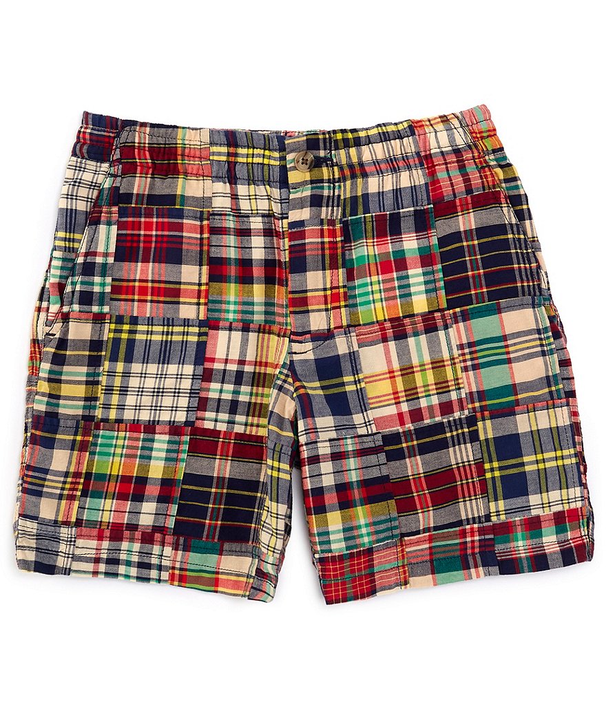 Vintage 90s POLO Ralph Lauren Patchwork Madras Plaid Preppy