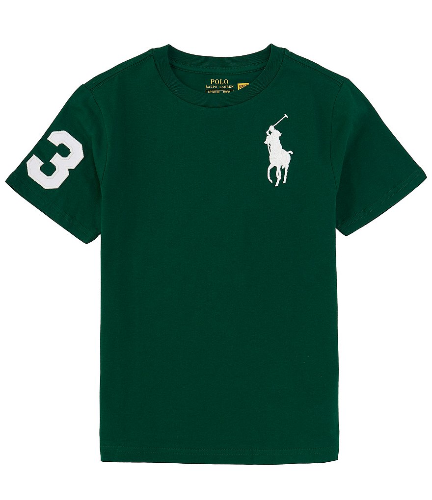 Polo Ralph Lauren Big Boys 8-20 Short Sleeve Basic Mesh Big Pony Player  Polo Shirt