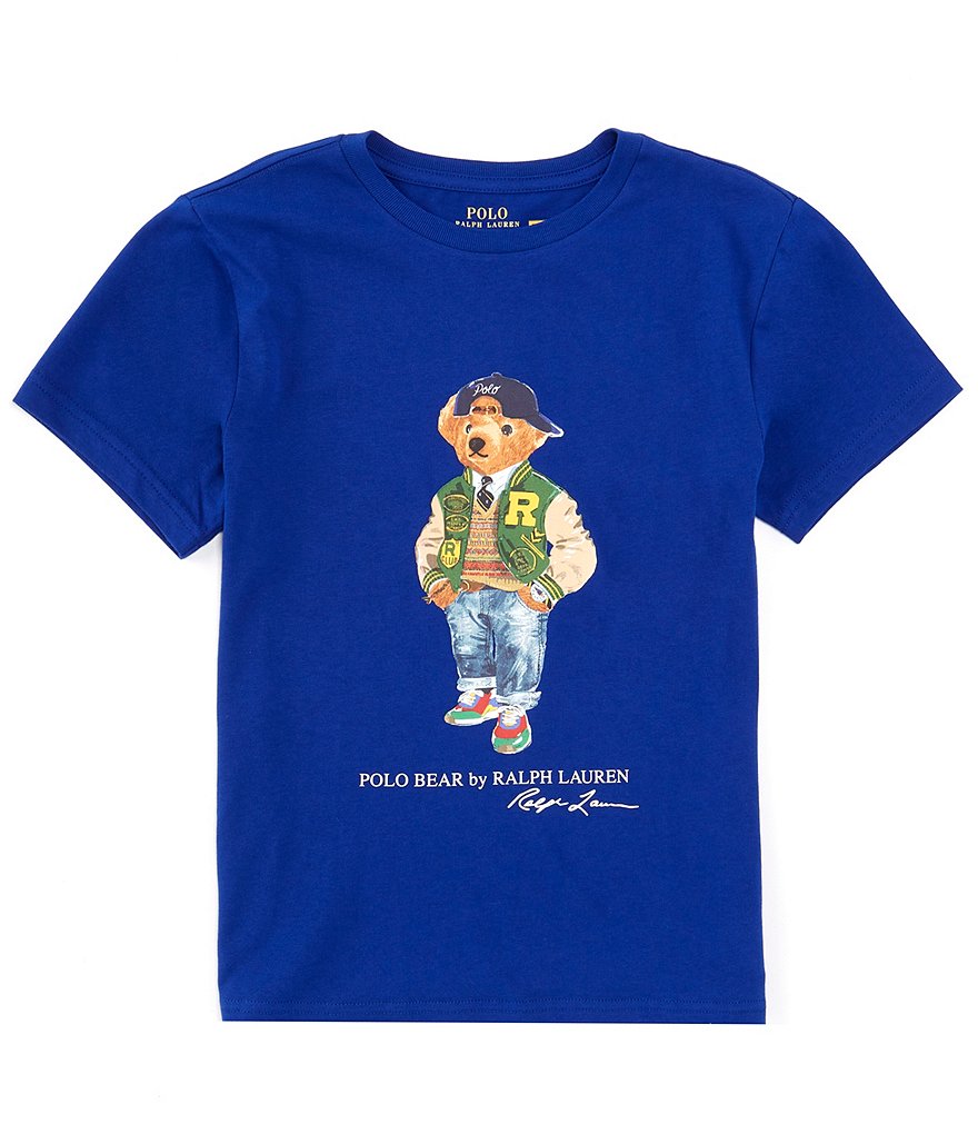 New boys Ralph Lauren polo Sz outlets M 10 shirt, shorts bear