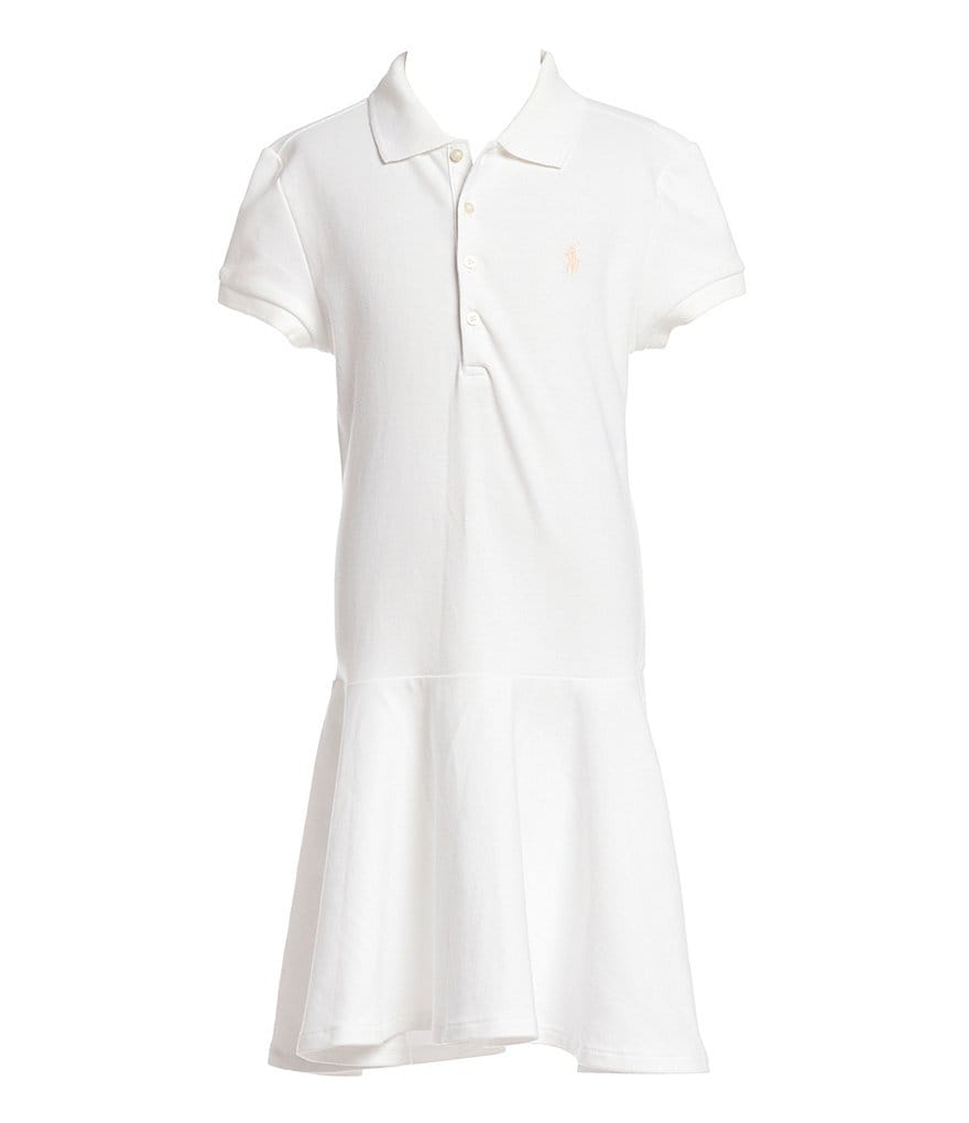 Polo Ralph Lauren Big Girls 7-16 Short-Sleeve Mesh Dropwaist Polo Dress |  Dillard's