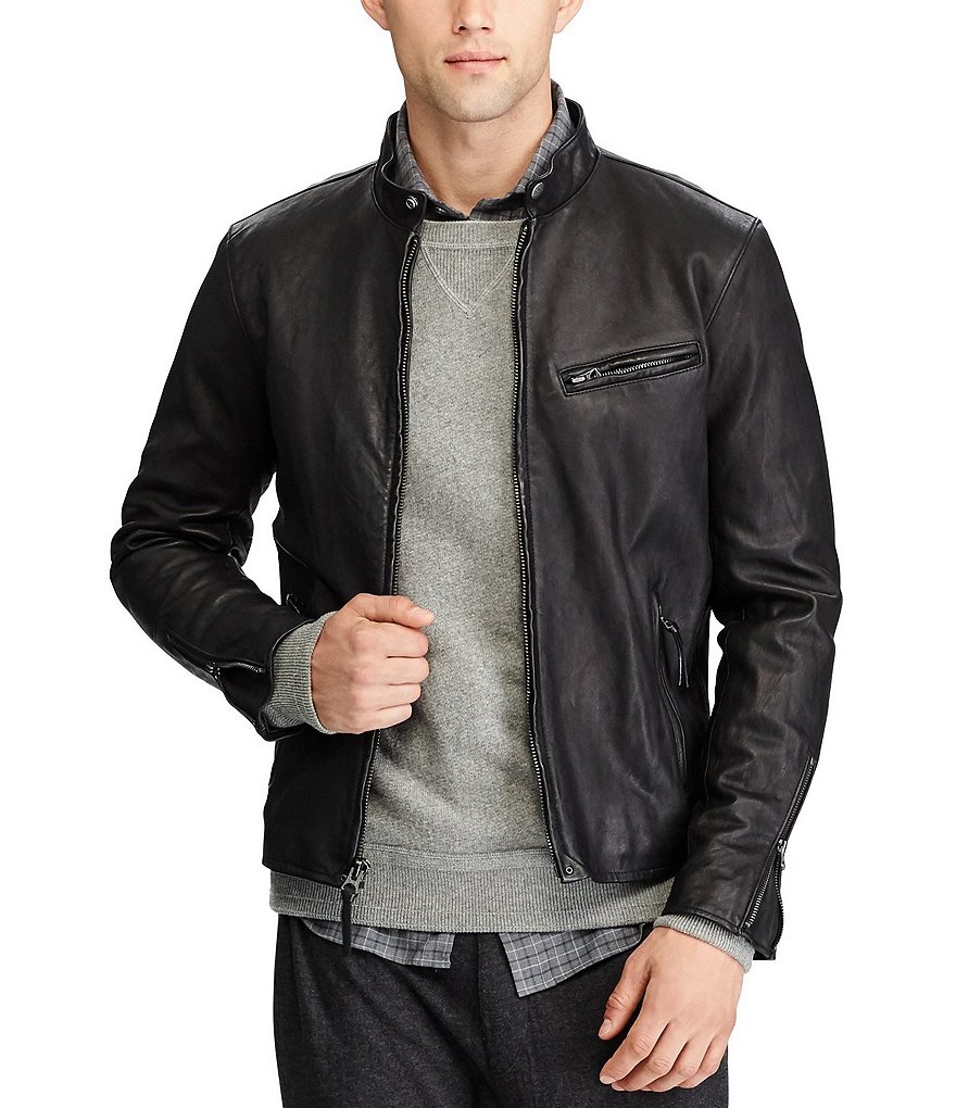 Ralph store leather jacket