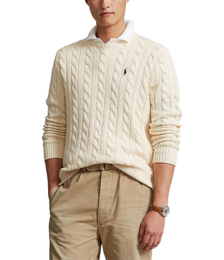 Polo Ralph Lauren Cable Knit Cotton Sweater | Dillard's