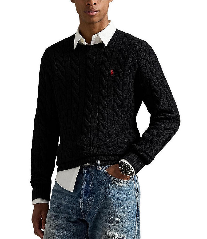 Polo Ralph Lauren Cable Knit Cotton Sweater | Dillard's