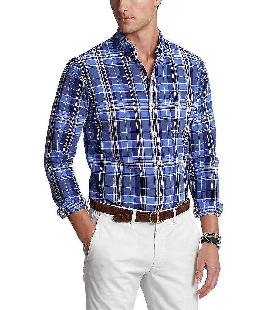 Polo Ralph Lauren Classic-Fit Multi Oxford Long-Sleeve Woven Shirt ...