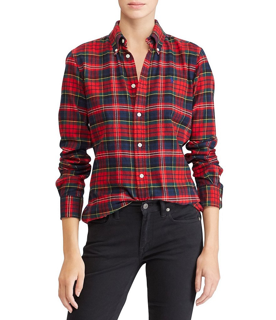 plaid polo ralph lauren