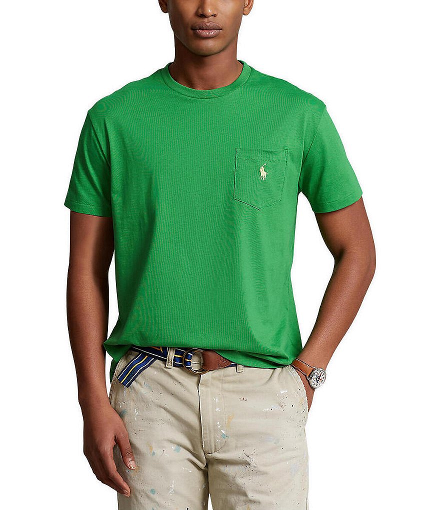 Polo Ralph Lauren Big & Tall Classic-Fit Jersey Pocket Crewneck T-Shirt