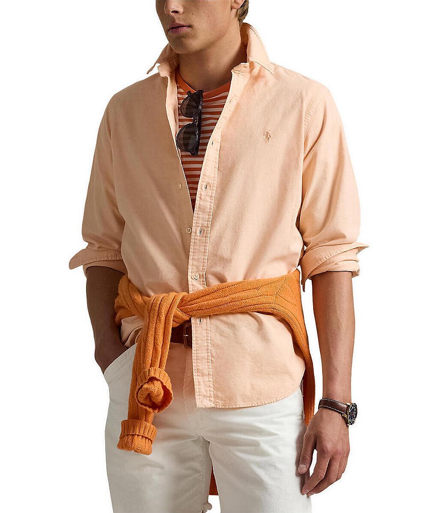 Polo Ralph Lauren Classic Fit Mineral-Dyed Oxford Long