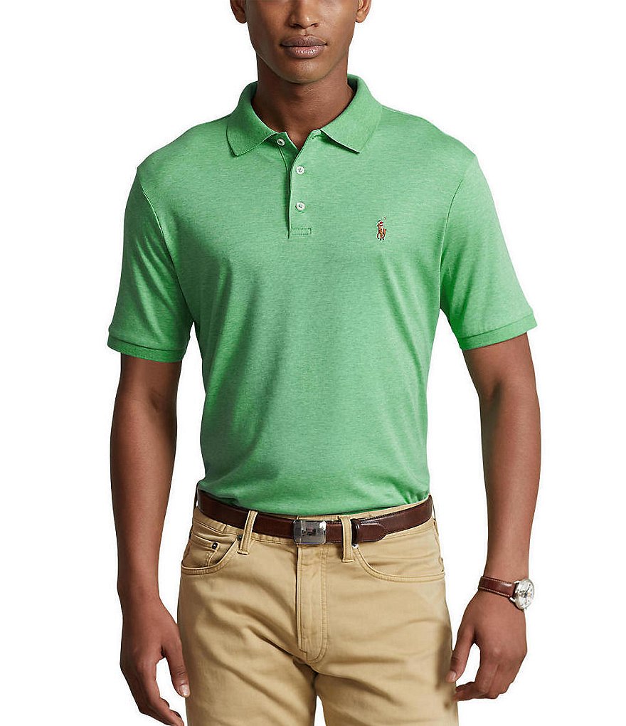 Polo Ralph Lauren Men's Short Sleeve Pima Soft Touch Classic Fit Polo, Men's Casual & Dress Polos