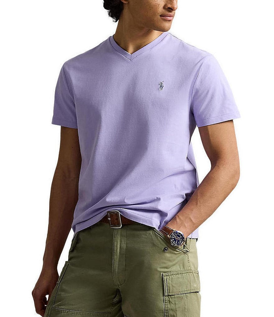 Polo Ralph Lauren Classic Fit Short Sleeve V-Neck T-Shirt | Dillard's