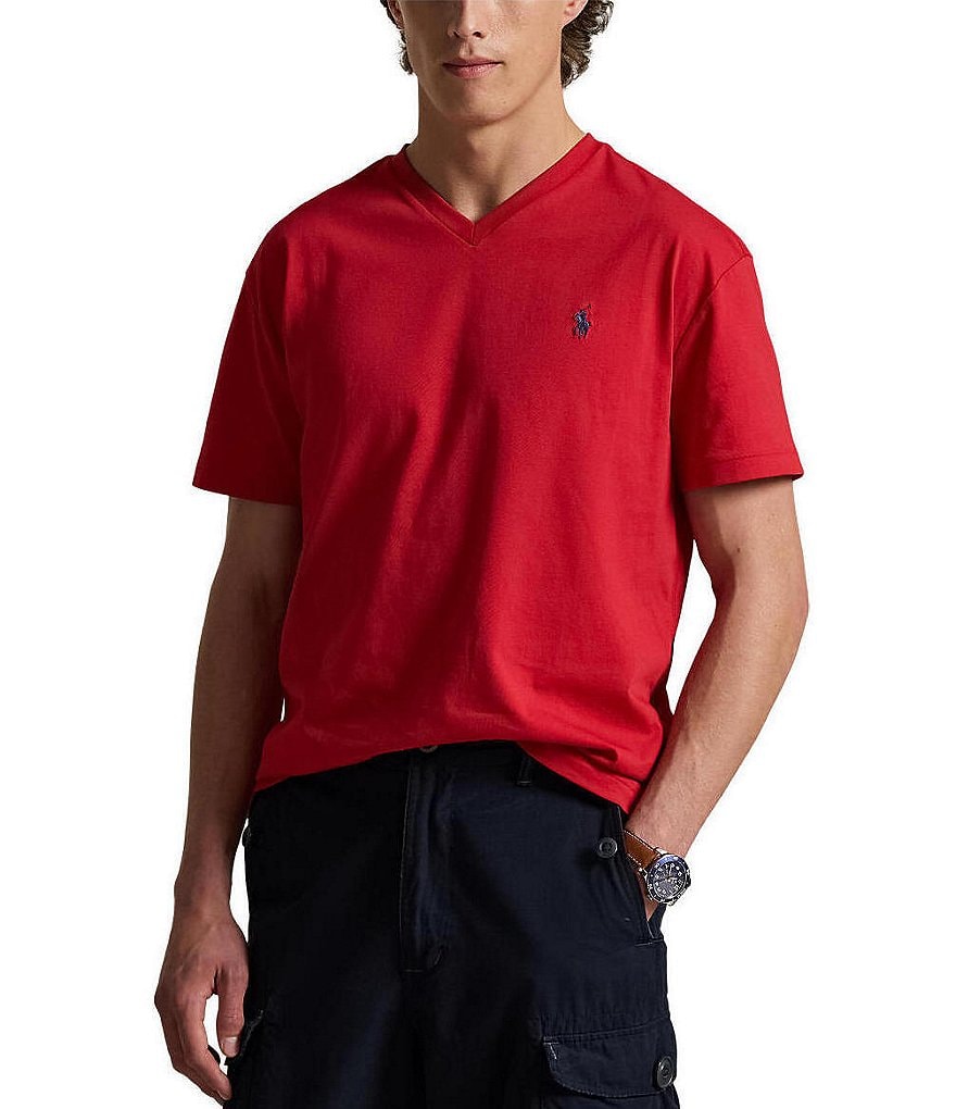 Polo Ralph Lauren Classic Fit Short Sleeve V-Neck T-Shirt | Dillard's