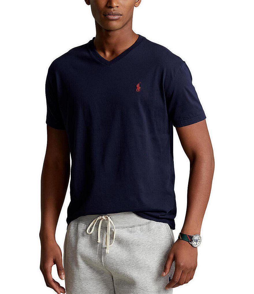 Polo Ralph Lauren Classic-Fit Short-Sleeve V-Neck Tee | Dillard's