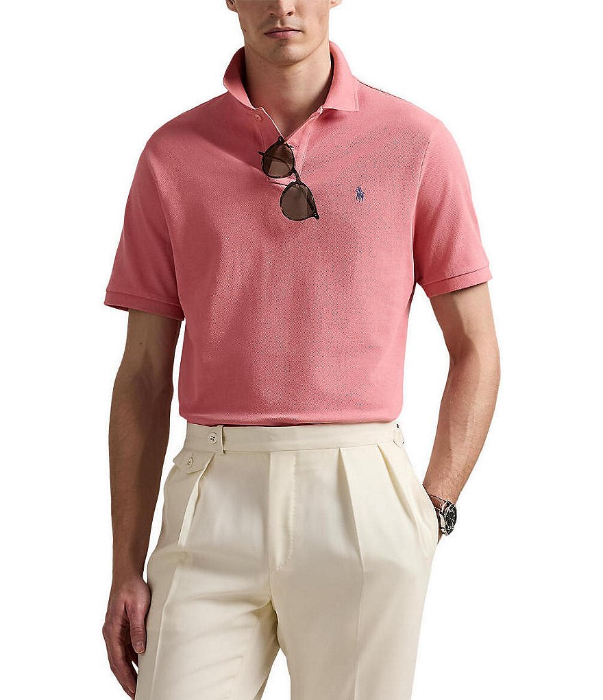 Polo Ralph Lauren Classic Fit Solid Cotton Mesh Polo Shirt