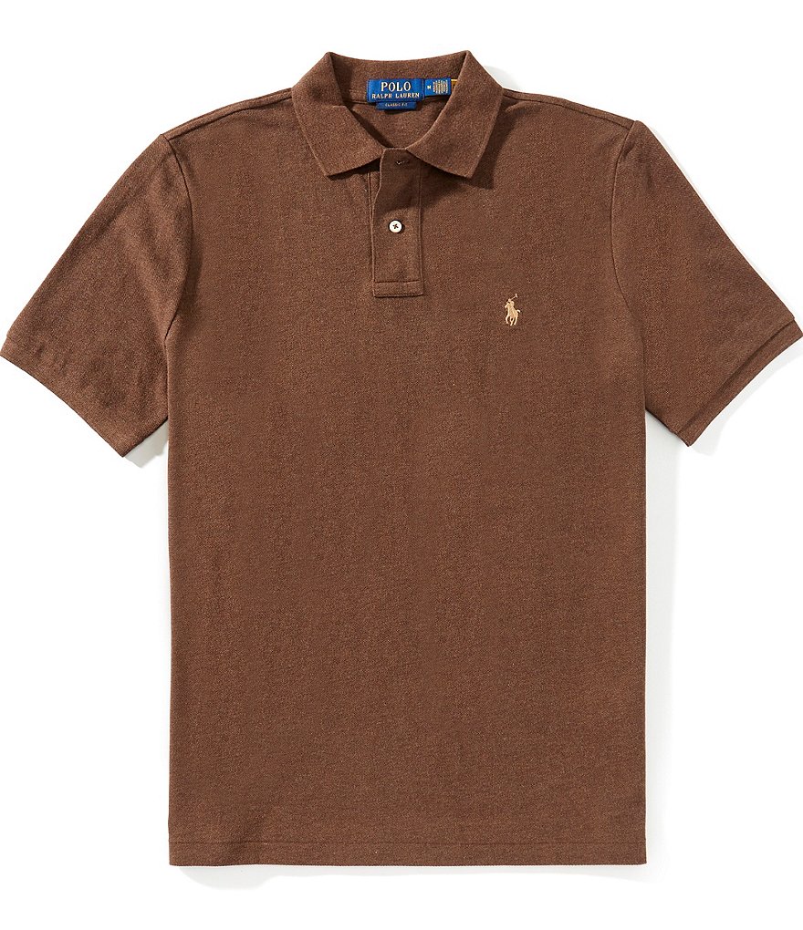 Polo Ralph Lauren Classic Fit Solid Cotton Mesh Polo Shirt | Dillard's