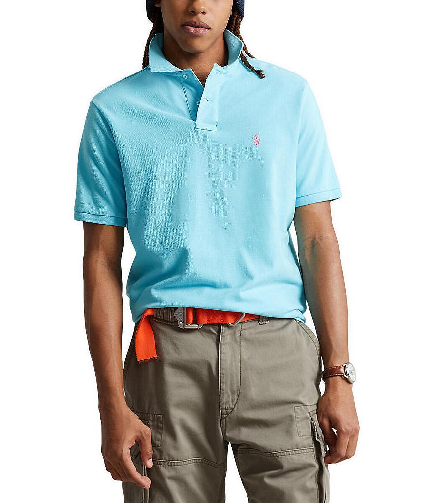 Polo Ralph Lauren Classic-Fit Solid Cotton Mesh Polo Shirt - L