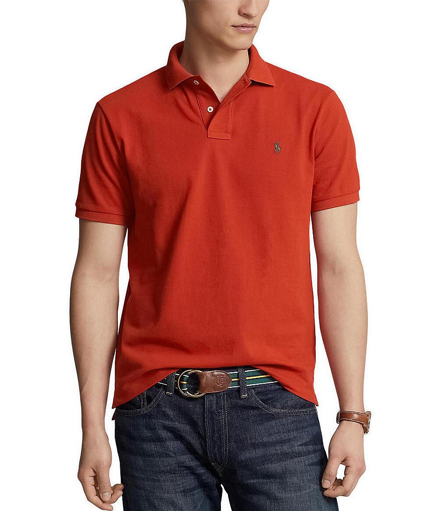 Polo Ralph Lauren Orange Logo Embroidered Cotton Knit Slim Fit Polo T-Shirt  XL Polo Ralph Lauren