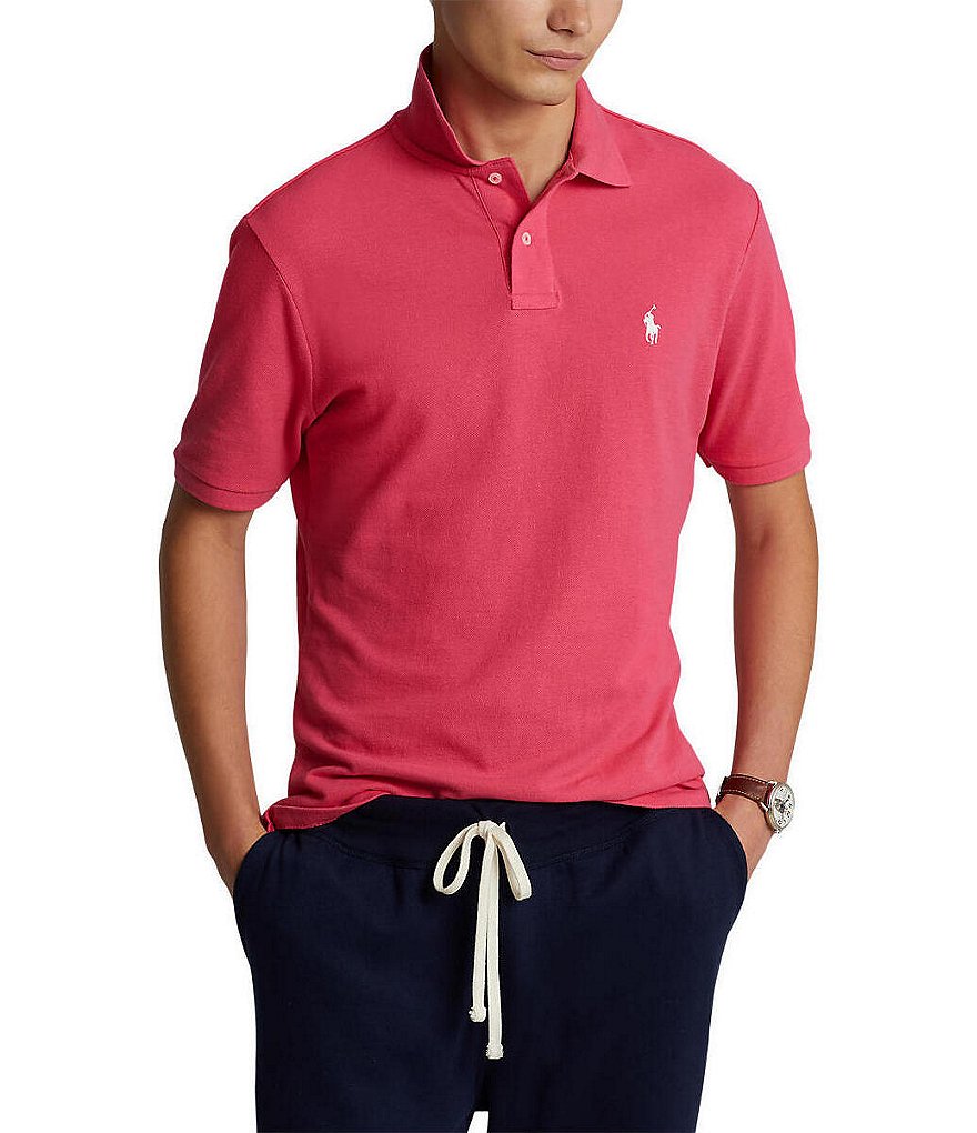 Men Polo Ralph Lauren Mesh Polo Shirt Size S M L XL XXL - CLASSIC