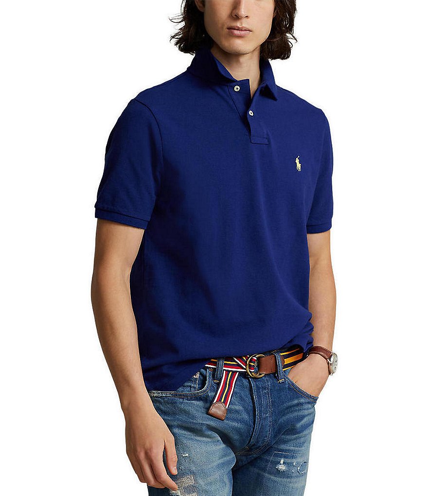 Men's Champion Blue Franklin & Marshall Diplomats Textured Solid Polo