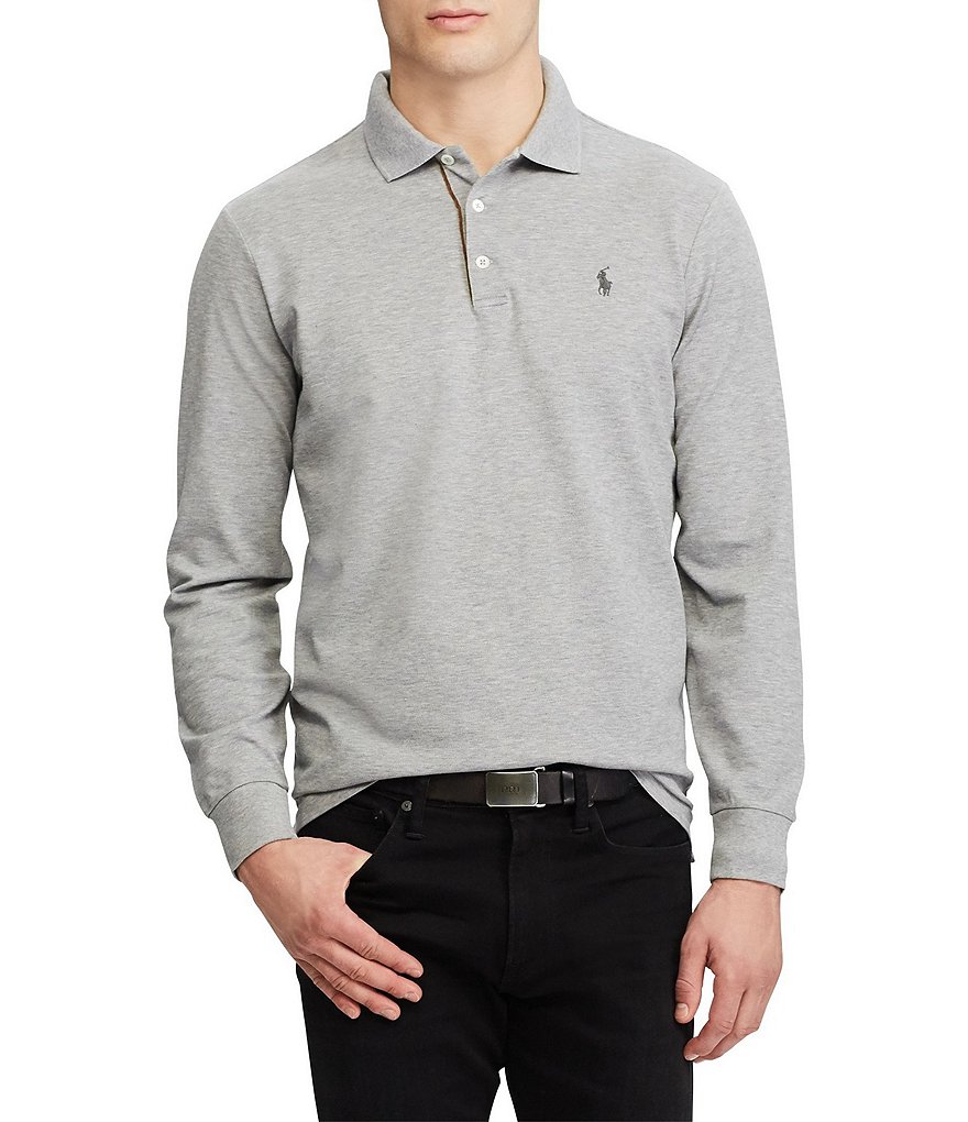 dillards long sleeve polo shirts