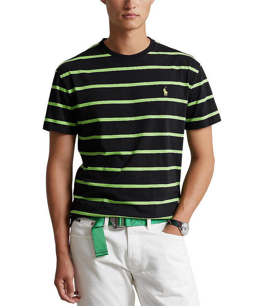 Polo Ralph Lauren Classic-Fit Stripe Jersey Short-Sleeve Tee | Dillard's