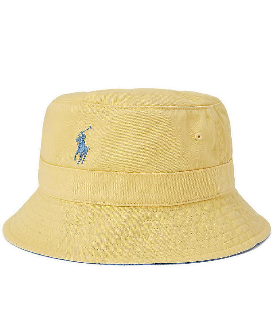 Polo Ralph Lauren Chino Bucket Hat in Pink